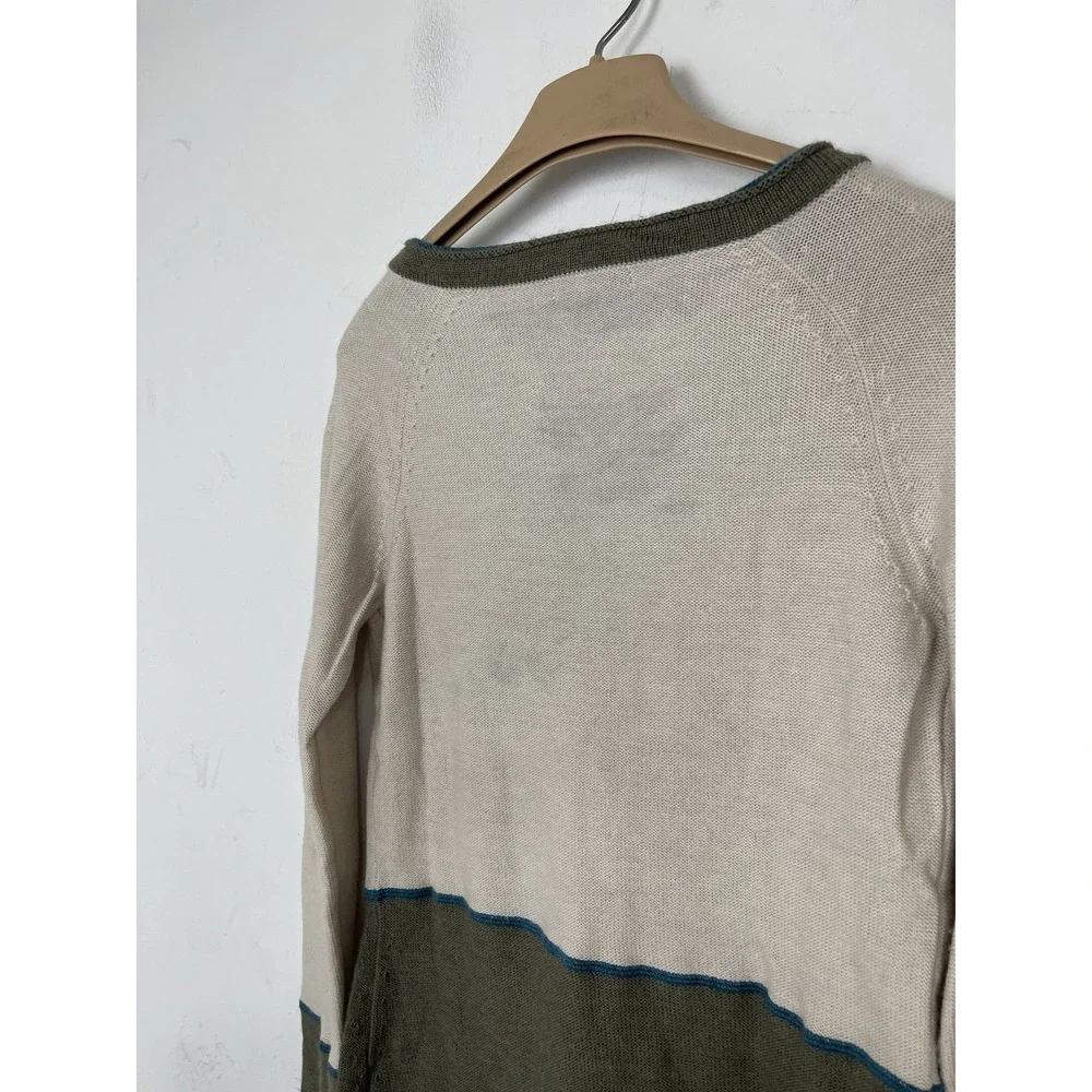 Horny Toad Womens Sweater Small Merino Wool V-Neck Granola Girl Outdoor - Picture 2 of 11